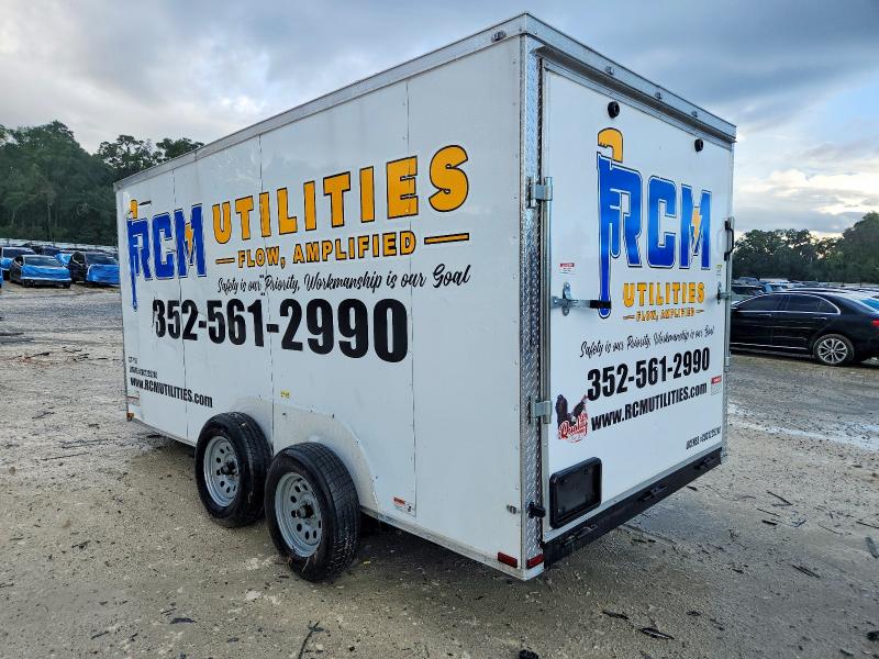 2026 Quality cargo 14' enclos VIN 50ZBE1427TN070155 COPART salvage auction — FRONT END, FL - CERT OF TITLE SLVG REBUILDABLE, sold $450 on 2026-07-16 (photo 3)