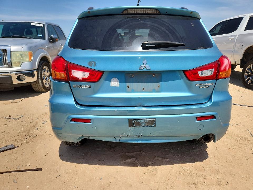 2011 Mitsubishi Outlander sport VIN JA4AR4AU3BZ003714 COPART salvage auction — REAR END, TX - SALVAGE VEHICLE TITLE (P), sold $25 on 2026-07-30 (photo 6)