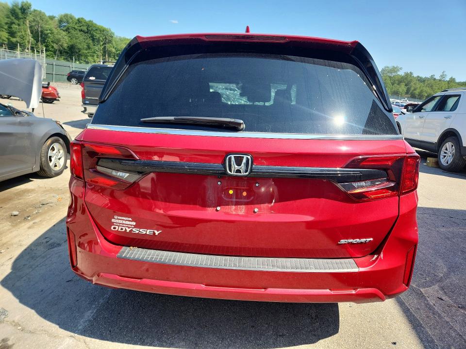 2025 Honda Odyssey VIN 5FNRL6H71SB057864 COPART salvage auction — FRONT END, Pa - Certificate Of Salvage, sold $13,100 on 2026-09-02 (photo 6)