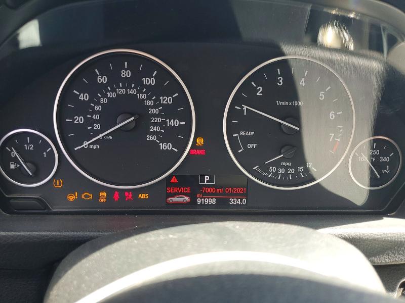 2017 BMW 3 series VIN WBA8E1G57HNU12939 COPART salvage auction — MINOR DENT/SCRATCHES, TX - CERT OF TITLE-REBUILT SALVAGE, sold $3,350 on 2026-07-22 (photo 9)