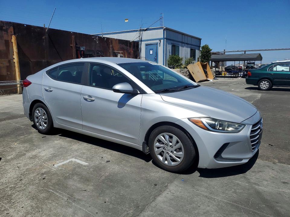 2017 Hyundai Elantra VIN KMHD74LF0HU429630 COPART salvage auction — VANDALISM, Ca - Salvage Certificate, sold $525 on 2026-07-22 (photo 4)