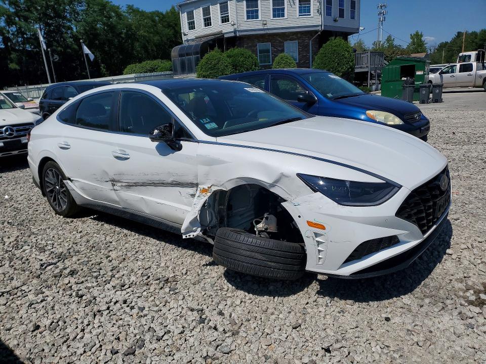 2021 Hyundai Sonata VIN 5NPEH4J24MH104389 COPART salvage auction — FRONT END, MA - CERT OF TITLE-SALVAGE (P), sold $850 on 2026-07-24 (photo 4)