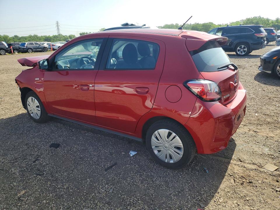2024 Mitsubishi Mirage VIN ML32AUHJ7RH018135 COPART salvage auction — FRONT END, IN - CERT OF TITLE-SALVAGE TITLE (P), sold $1,650 on 2026-07-08 (photo 2)