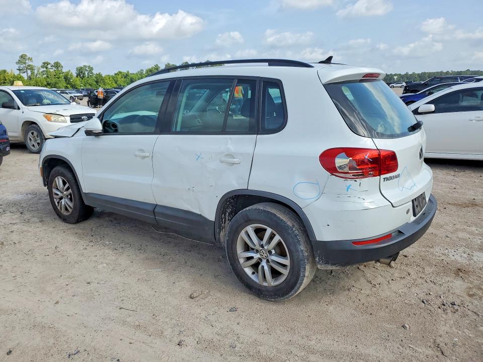 2015 Volkswagen Tiguan VIN WVGAV7AX2FW518896 COPART salvage auction — FRONT END, Tx - Bonded Title - Salvage, sold $550 on 2026-07-31 (photo 2)