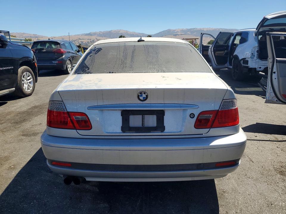 2004 BMW 3er VIN WBABV13444JT21468 COPART salvage auction — FRONT END, Ca - Salvage Certificate, sold $425 on 2026-08-11 (photo 6)