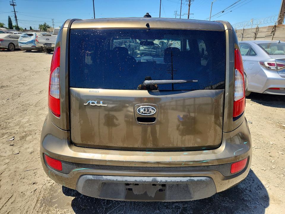 2012 Kia Soul VIN KNDJT2A6XC7371821 COPART salvage auction — VANDALISM, Ca - Salvage Certificate, sold $450 on 2026-07-16 (photo 6)