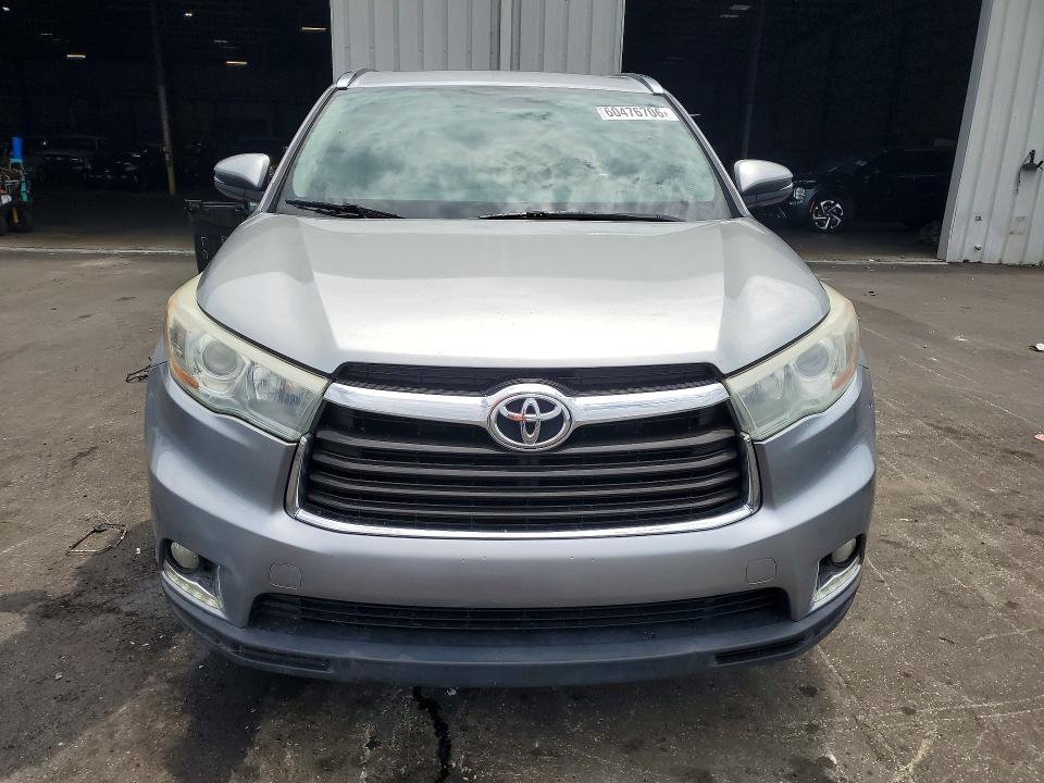 2014 Toyota Highlander VIN 5TDYKRFH6ES029716 COPART salvage auction — REAR END, Fl - Cert Of Title Slvg Rebuildable, sold $5,900 on 2026-07-22 (photo 5)