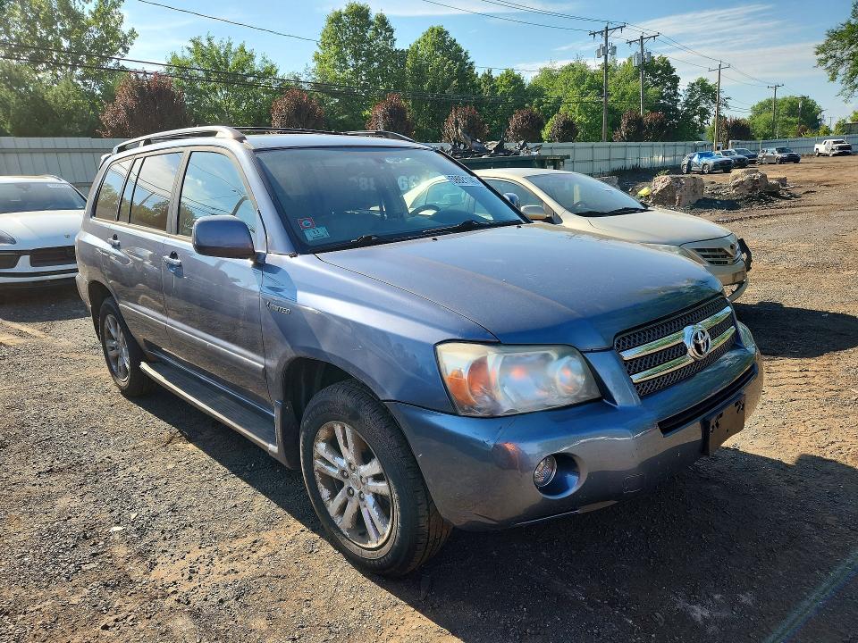 2006 Toyota Highlander hybrid VIN JTEEW21A960004768 COPART salvage auction — FRONT END, CT - CERTIFICATE OF TITLE, sold $450 on 2026-07-14 (photo 4)
