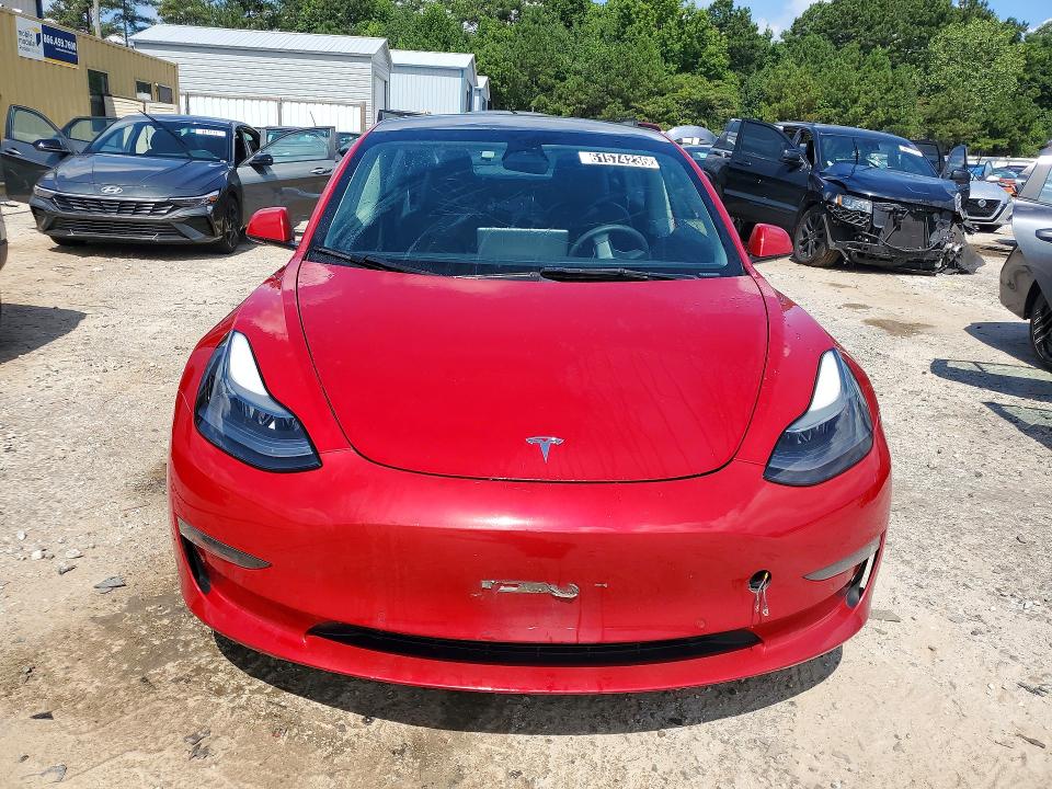 2022 Tesla Model 3 VIN 5YJ3E1EA1NF187747 COPART salvage auction — REAR END, MD - CERTIFICATE OF TITLE, sold $7,200 on 2026-07-27 (photo 5)