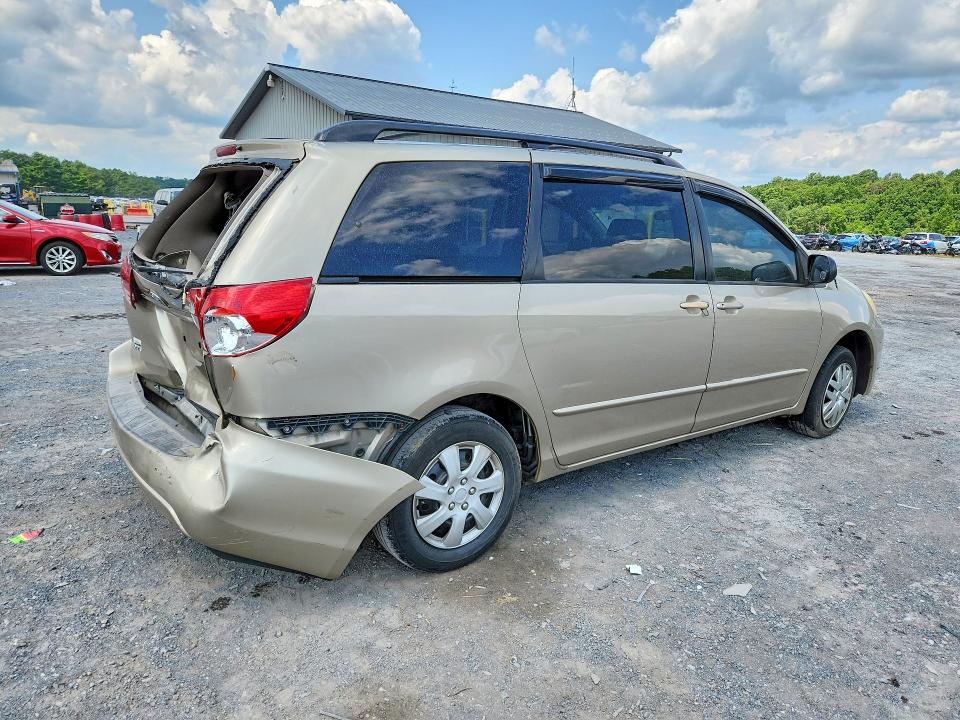 2005 Toyota Sienna VIN 5TDZA23C95S295920 COPART salvage auction — REAR END, Pa - Certificate Of Salvage, sold $175 on 2026-07-30 (photo 3)