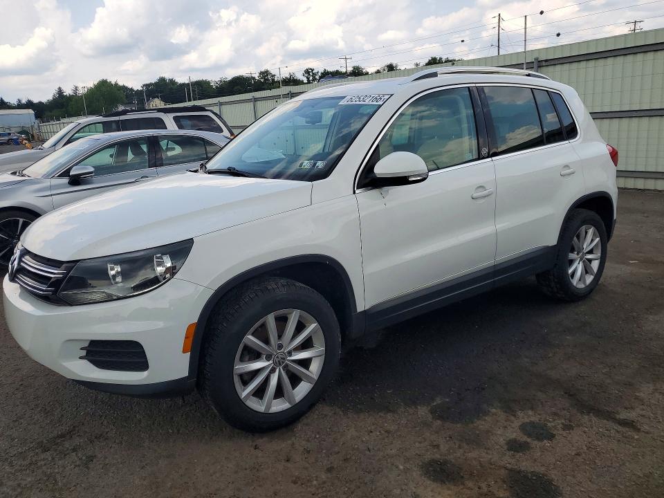 2017 Volkswagen Tiguan VIN WVGSV7AX2HK008899 COPART salvage auction — MECHANICAL, Pa - Cert Of Title (P), sold $2,050 on 2026-08-07 (photo 1)