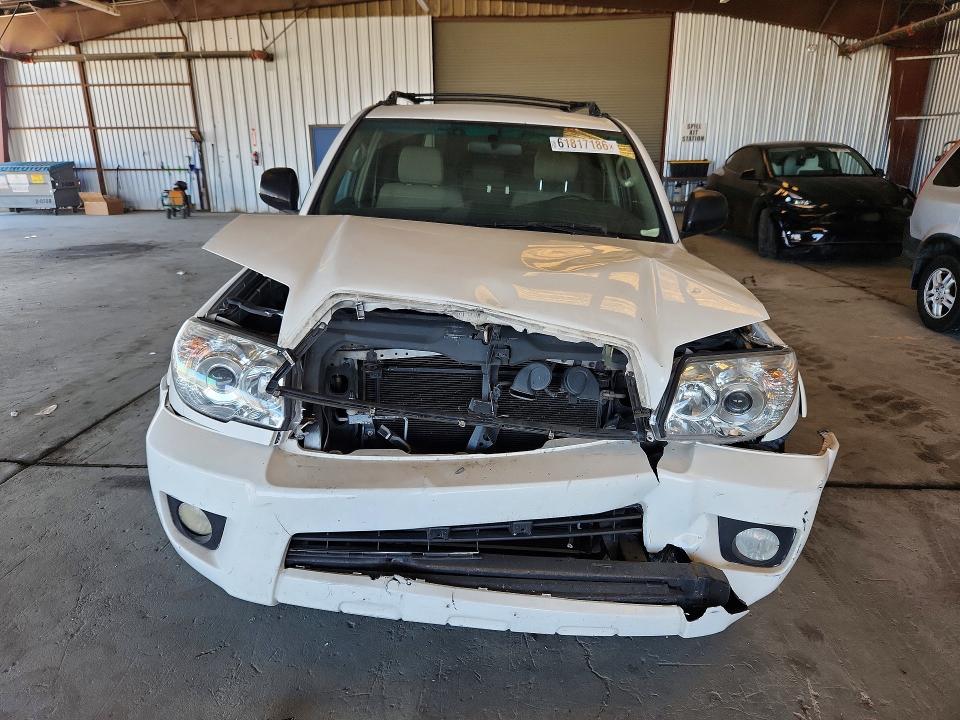 2007 Toyota 4runner VIN JTEZU14R178081043 COPART salvage auction — FRONT END, CA - DIS/DLR/EXP ONLY CLEAN TITLE, sold $2,800 on 2026-07-30 (photo 5)