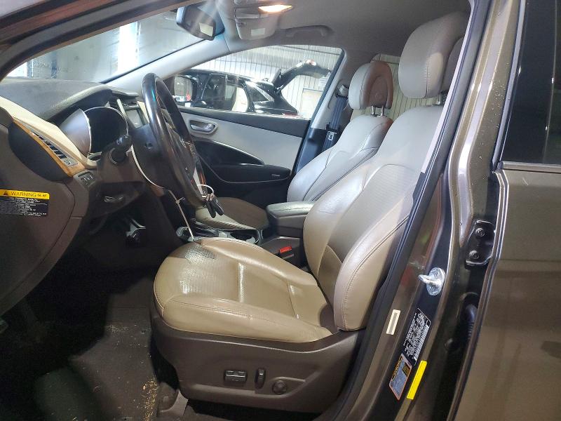 2014 Hyundai Santa fe VIN 5XYZU3LA3EG185650 COPART salvage auction — REAR END, Pa - Certificate Of Salvage, sold $2,200 on 2026-07-16 (photo 7)