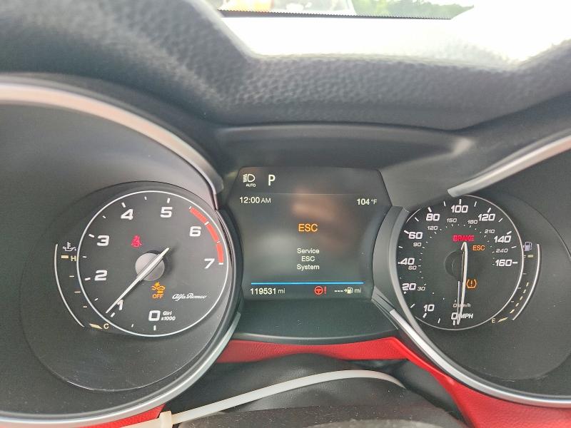 2018 Alfa romeo Stelvio VIN ZASFAKNN4J7C00385 COPART salvage auction — FRONT END, Fl - Certificate Of Title (P), sold $6,500 on 2026-08-06 (photo 9)