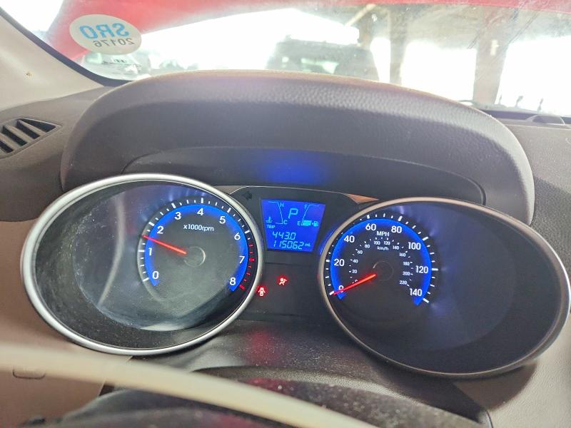 2011 Hyundai Tucson VIN KM8JU3AC9BU203916 COPART salvage auction — FRONT END, Ca - Salvage Certificate, sold $1,650 on 2026-07-30 (photo 9)
