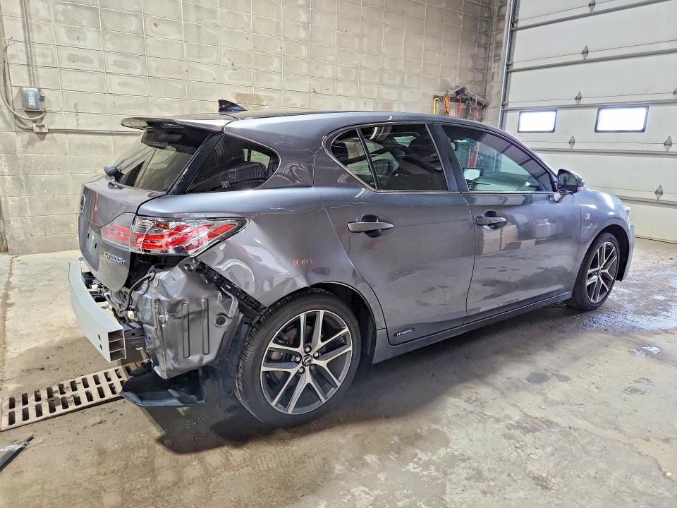 2017 Lexus Ct VIN JTHKD5BH5H2295463 COPART salvage auction — REAR END, Mn - Cert Of Title-Salvage, sold $7,400 on 2026-08-11 (photo 3)