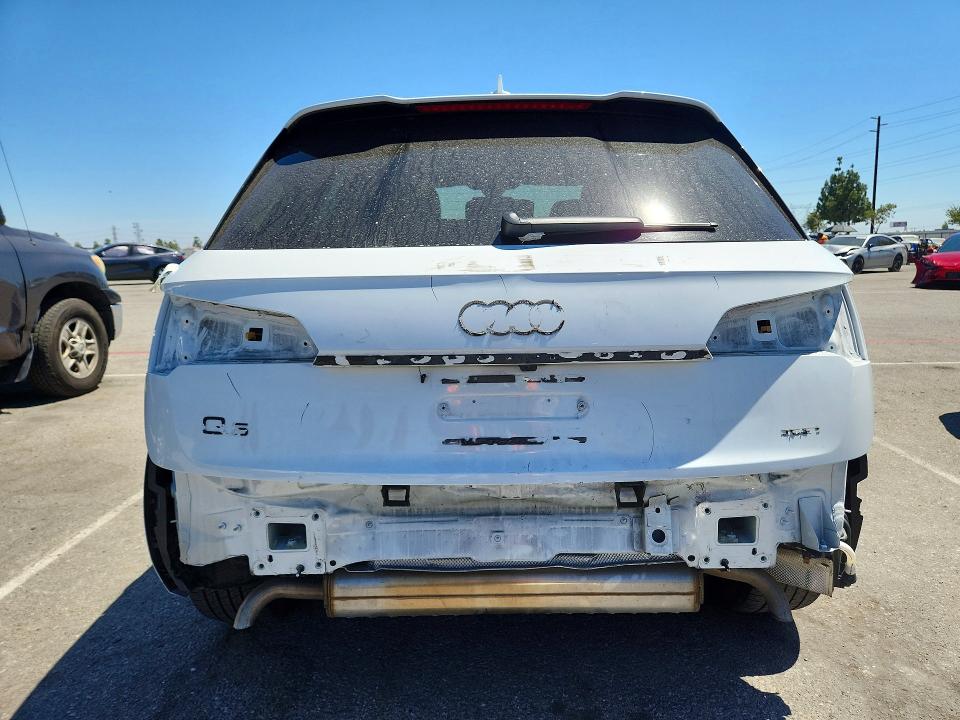 2022 Audi Q5 VIN WA1G2AFY6N2081362 COPART salvage auction — REAR END, Ca - Salvage Certificate, sold $400 on 2026-07-21 (photo 6)
