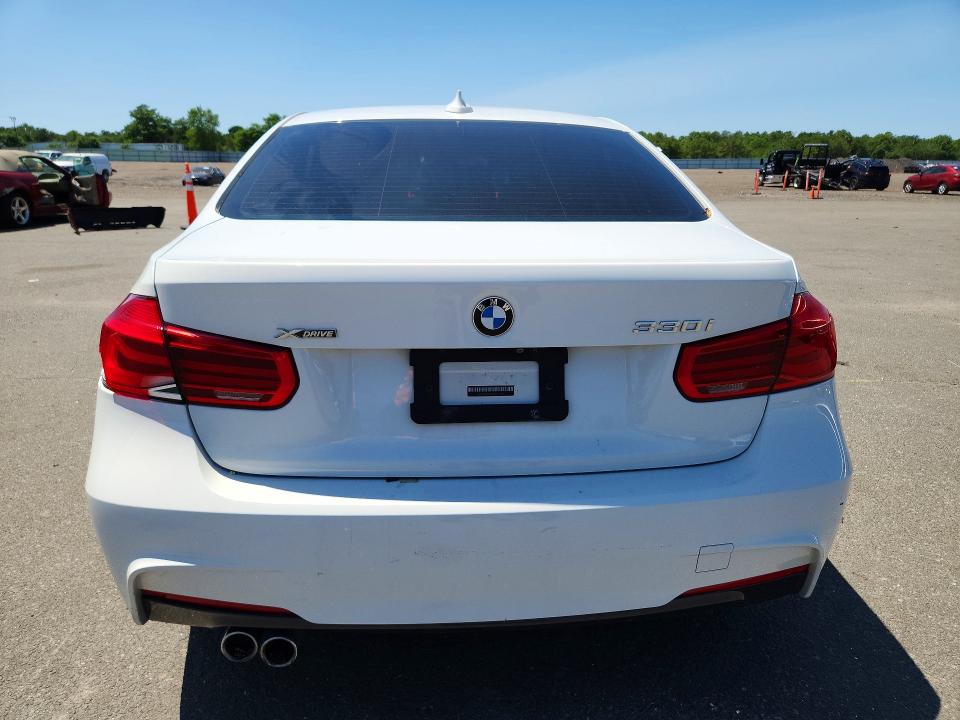 2018 BMW 3er VIN WBA8D9G57JNU71299 COPART salvage auction — FRONT END, NY - MV-907A SALVAGE CERTIFICATE, sold $450 on 2026-07-29 (photo 6)