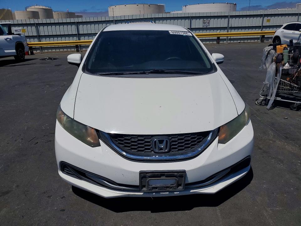 2014 Honda Civic VIN 19XFB2F51EE238487 COPART salvage auction — FRONT END, Ca - Salvage Certificate, sold $1,950 on 2026-07-29 (photo 5)
