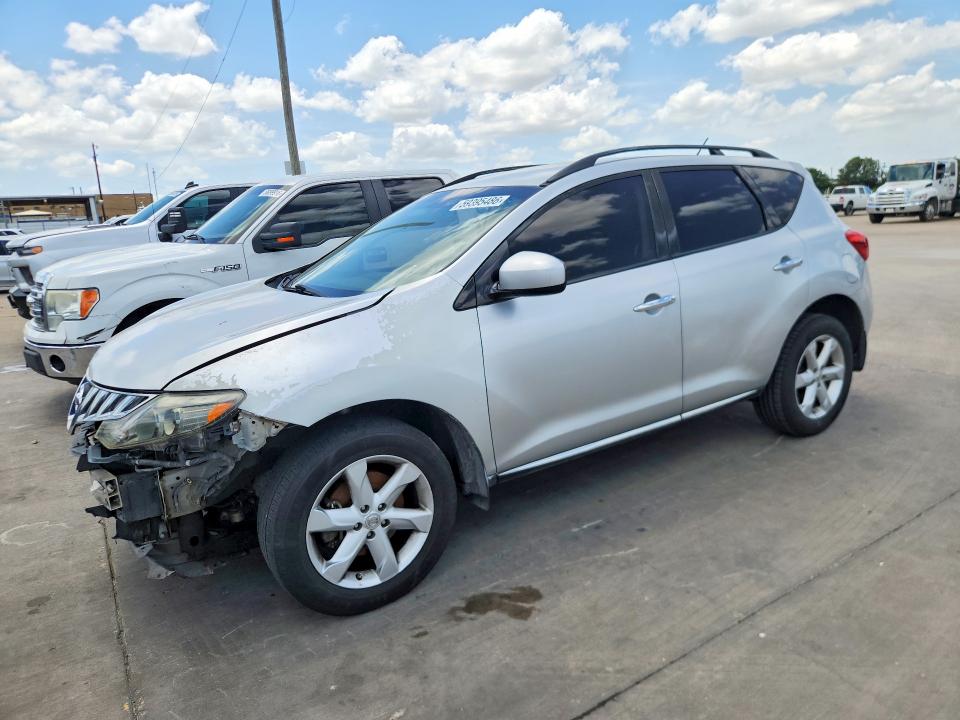 2009 Nissan Murano VIN JN8AZ18W49W101209 COPART salvage auction — FRONT END, TX - SALVAGE VEHICLE TITLE (P), sold $150 on 2026-07-27 (photo 1)