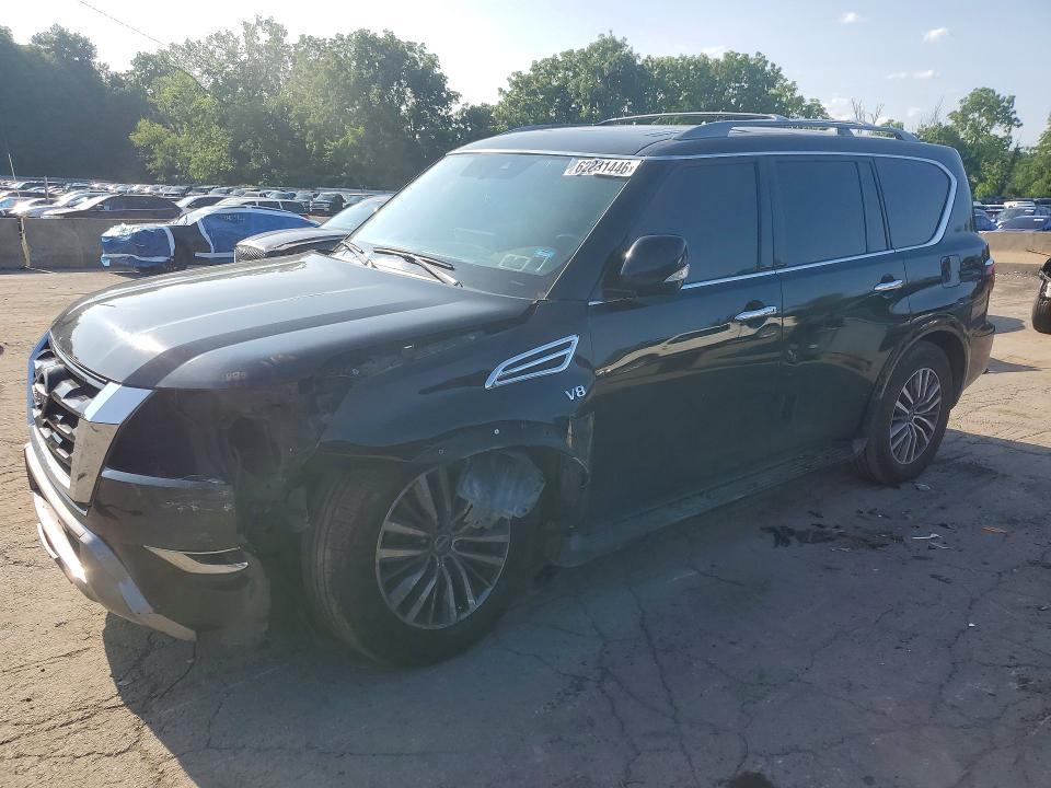 2022 Nissan Armada VIN JN8AY2BD2N9676725 — COPART salvage auction photo