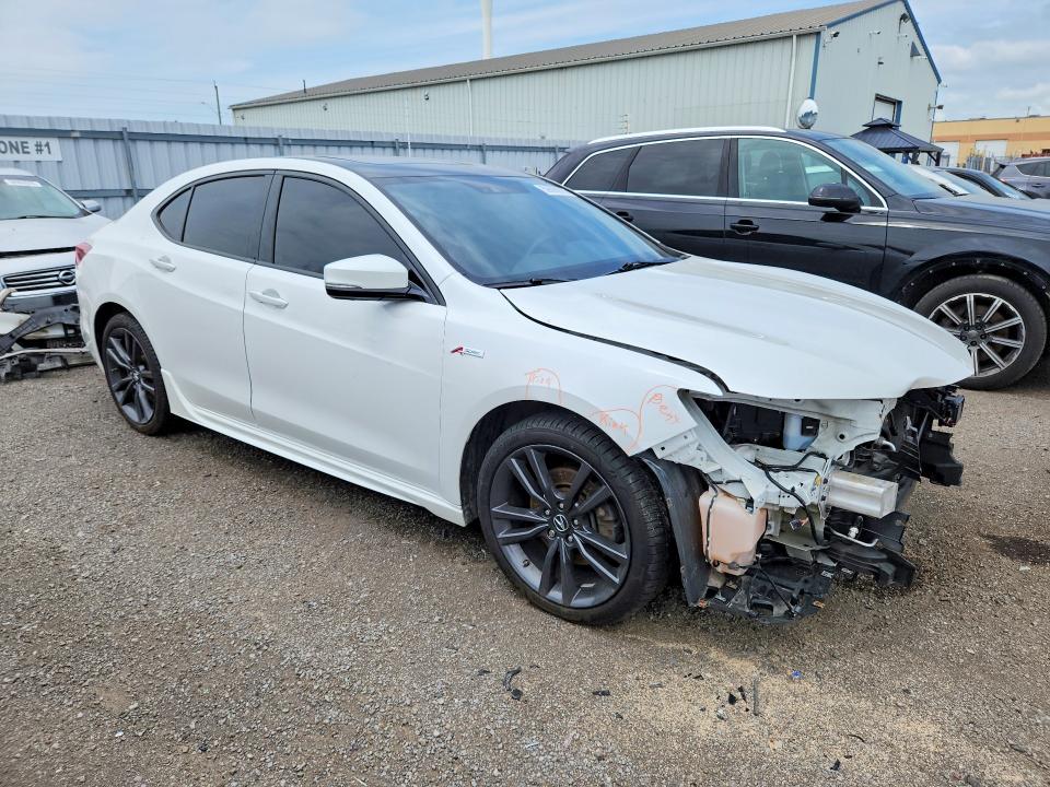 2020 Acura Tlx VIN 19UUB3F87LA801499 COPART salvage auction — FRONT END, ON - PERMIT SALVAGE, sold $2,100 on 2026-07-23 (photo 4)