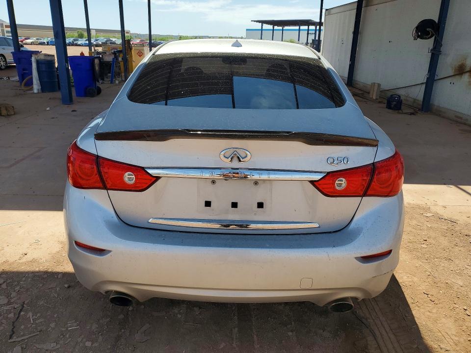 2017 Infiniti Q50 VIN JN1EV7APXHM739671 COPART salvage auction — FRONT END, Salvage Title, sold $1,200 on 2026-07-23 (photo 6)