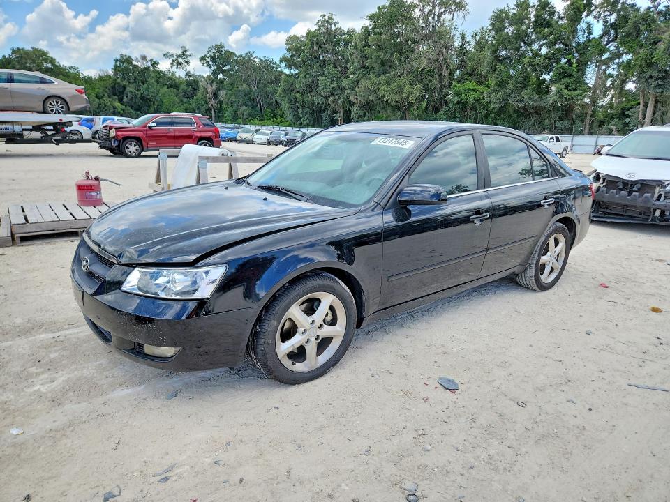 2006 Hyundai Sonata VIN 5NPEU46F76H053089 COPART salvage auction — REAR END, FL - CERTIFICATE OF DESTRUCTION, sold $375 on 2026-07-14 (photo 1)
