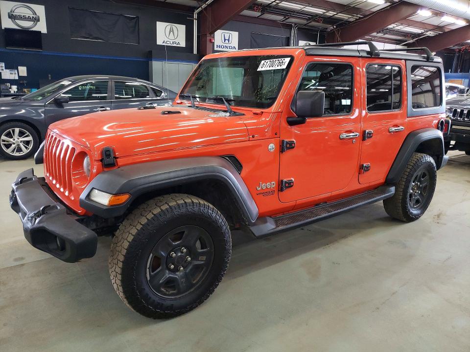 2018 Jeep Wrangler unlimited VIN 1C4HJXDG9JW172476 COPART salvage auction — FRONT END, VA - CERTIFICATE OF TITLE (P), sold $9,500 on 2026-07-24 (photo 1)