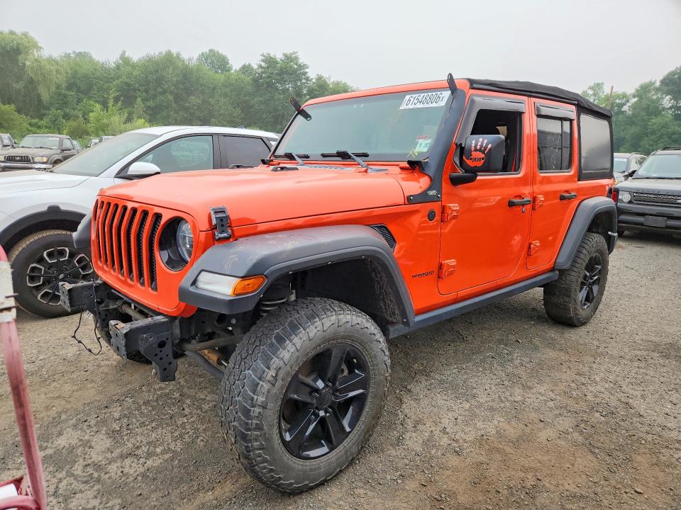 2020 Jeep Wrangler unlimited VIN 1C4HJXDG6LW285708 COPART salvage auction — MECHANICAL, MI - CERTIFICATE OF TITLE (P), sold $11,500 on 2026-07-30 (photo 1)