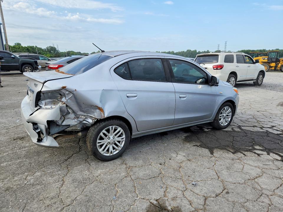 2021 Mitsubishi Mirage VIN ML32FUFJ4MHF03025 COPART salvage auction — REAR END, Tn - Salvage Certificate, sold $175 on 2026-07-21 (photo 3)