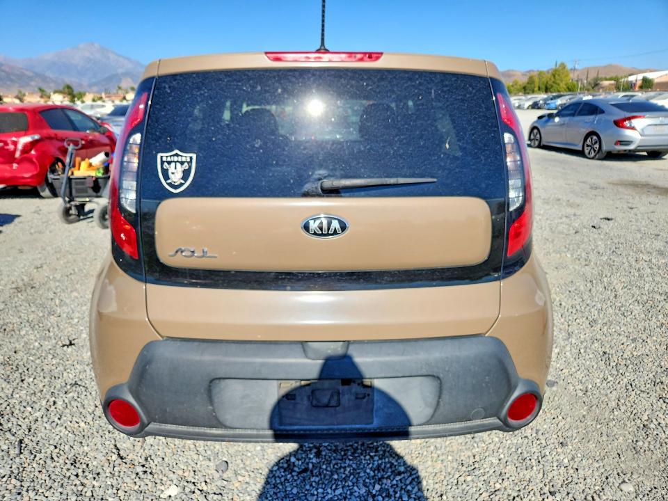 2015 Kia Soul VIN KNDJN2A28F7219757 COPART salvage auction — MECHANICAL, Ca - Dis/Dlr/Exp Only Clean Title, sold $575 on 2026-07-22 (photo 6)