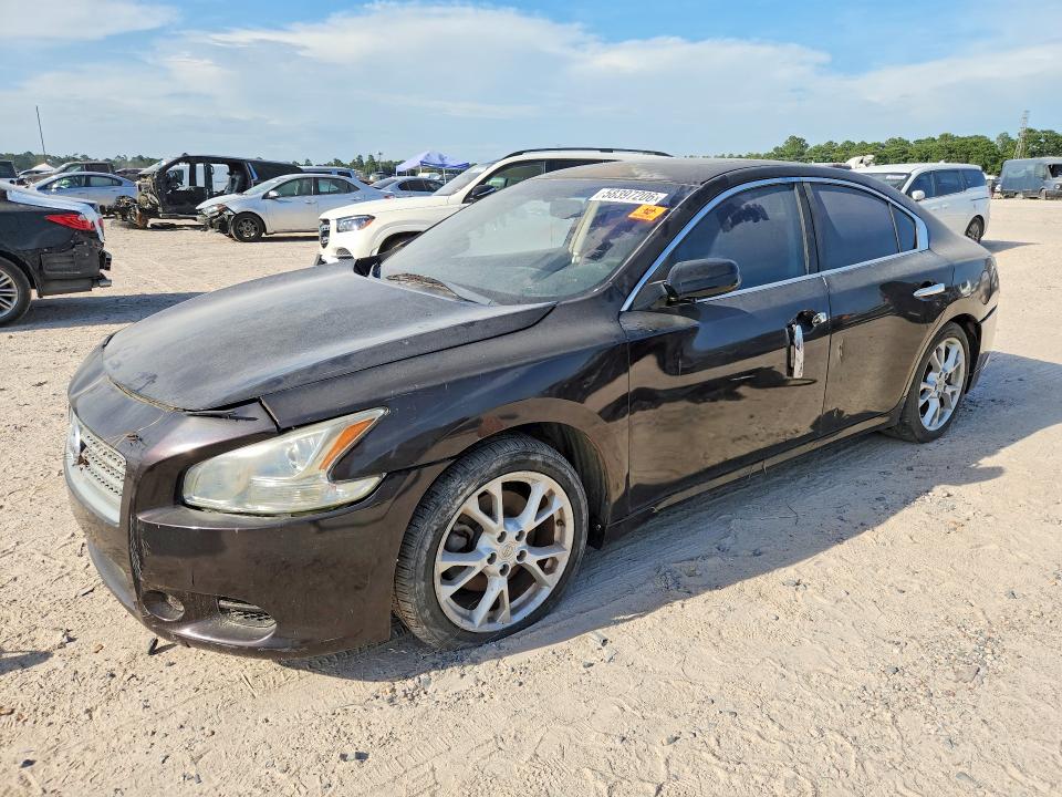2014 Nissan Maxima VIN 1N4AA5AP2EC497140 COPART salvage auction — FRONT END, Tx - Cert Of Title-Rebuilt Salvage, sold $350 on 2026-07-10 (photo 1)