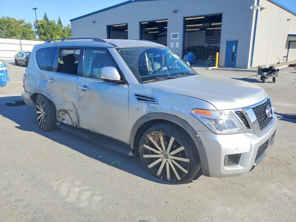 2019 Nissan Armada VIN JN8AY2NC1K9582821 COPART salvage auction — SIDE, Salvage Title, sold $2,000 on 2026-07-21 (photo 4)