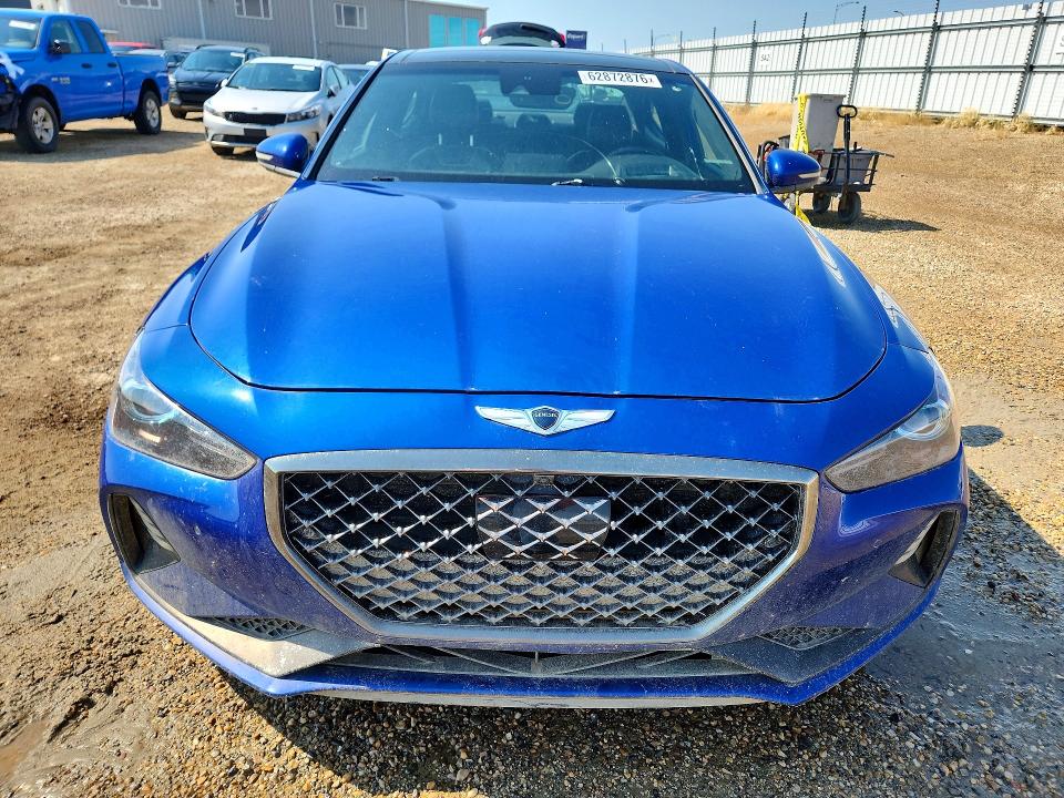2020 Genesis G70 VIN KMTG74LE7LU055276 COPART salvage auction — SIDE, Ab - Bos - Active, sold $11,500 on 2026-08-27 (photo 5)