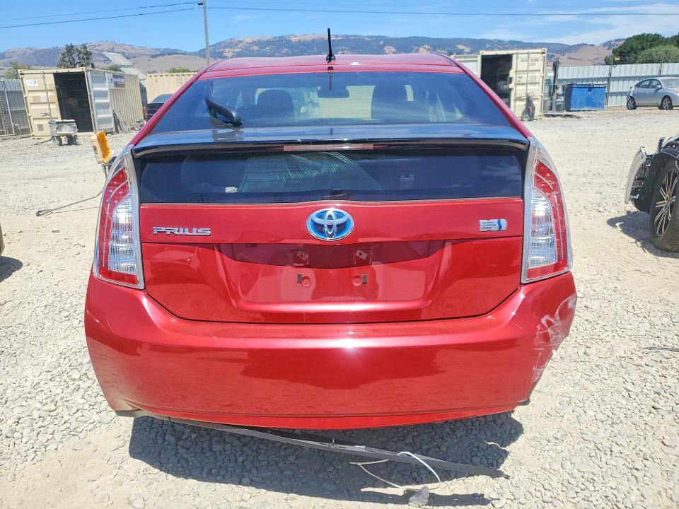 2015 Toyota Prius VIN JTDKN3DU2F0464845 COPART salvage auction — REAR END, Ca - Salvage Certificate, sold $4,500 on 2026-07-16 (photo 6)