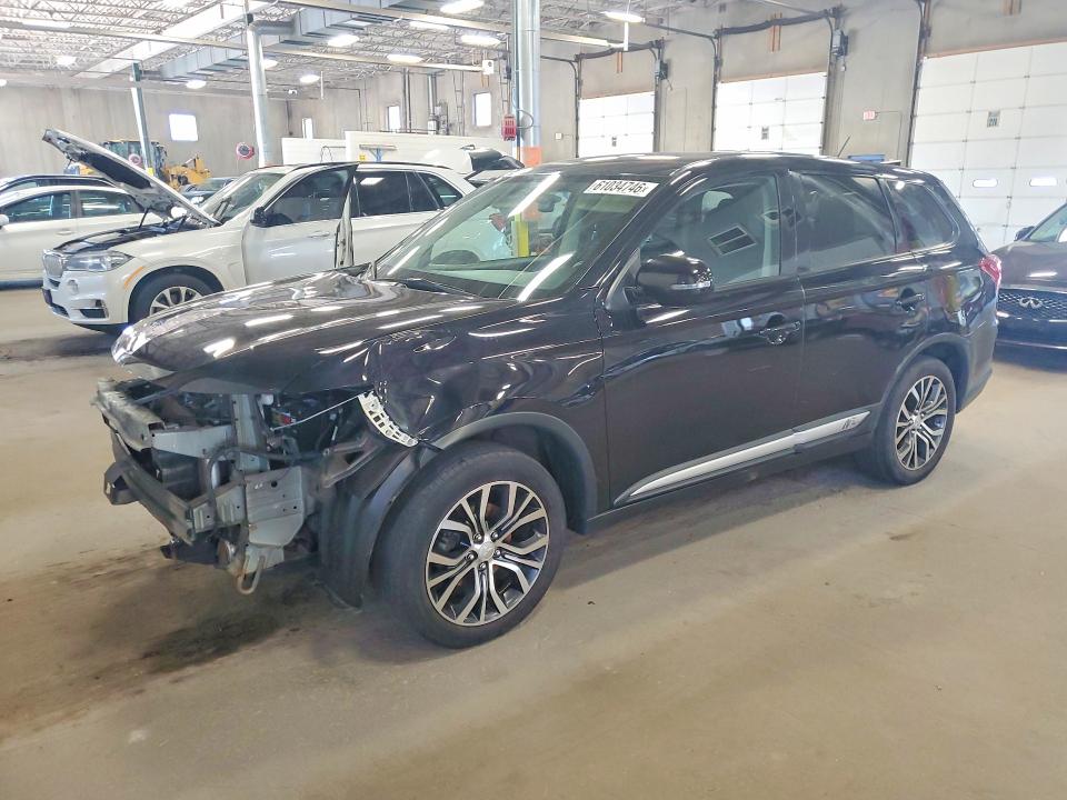 2016 Mitsubishi Outlander VIN JA4AZ3A31GZ047445 COPART salvage auction — FRONT END, Mn - Certificate Of Title, sold $2,100 on 2026-07-16 (photo 1)