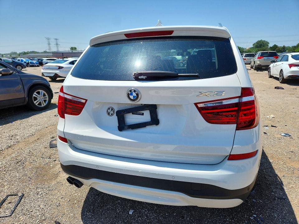 2016 BMW X3 VIN 5UXWX9C56G0D68082 COPART salvage auction — SIDE, IL - SALVAGE CERTIFICATE, sold $250 on 2026-07-30 (photo 6)