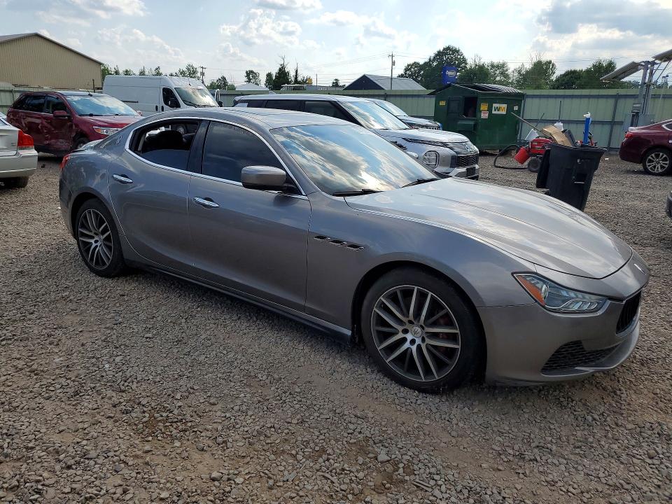 2016 Maserati Ghibli VIN ZAM57RTA6G1181115 COPART salvage auction — MECHANICAL, Ct - Certificate Of Title, sold $1,200 on 2026-07-27 (photo 4)