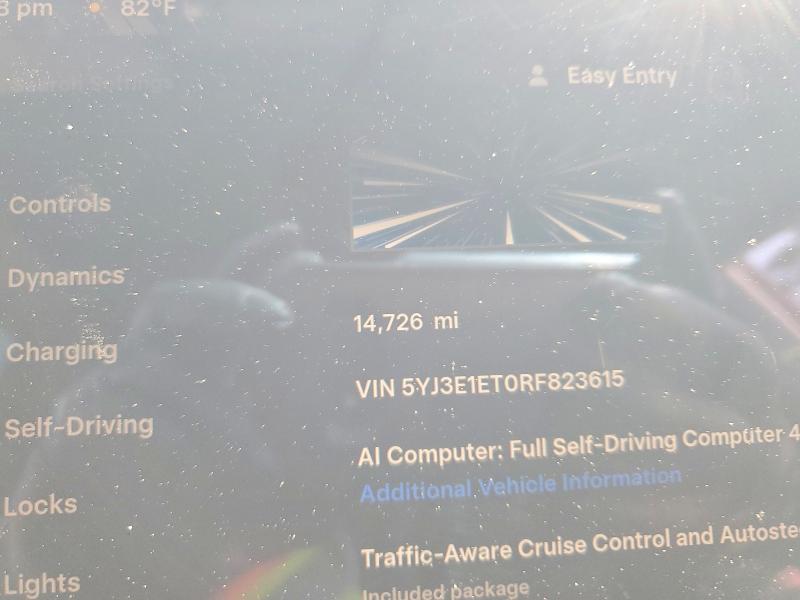 2024 Tesla Model 3 VIN 5YJ3E1ET0RF823615 COPART salvage auction — SIDE, Wa - Bill Of Sale, sold $5,300 on 2026-07-24 (photo 9)