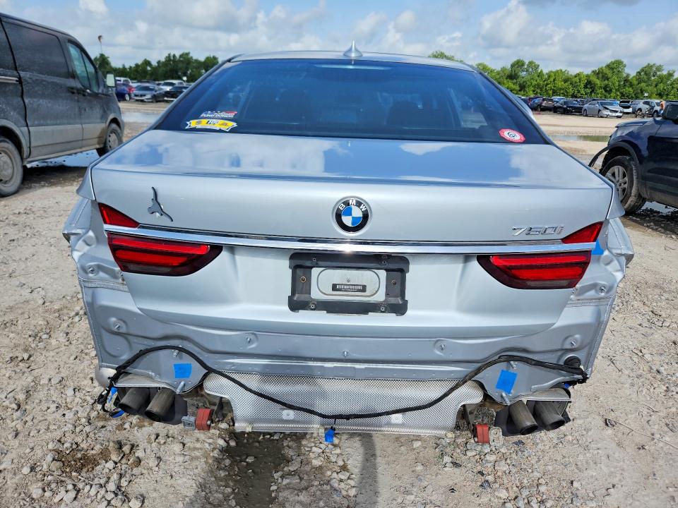 2019 BMW 7 series VIN WBA7F0C50KGM25469 COPART salvage auction — ALL OVER, Tx - Salvage Vehicle Title, sold $2,850 on 2026-07-24 (photo 6)