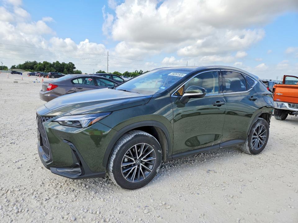 2025 Lexus Nx VIN JTJGKCEZ1S2061864 COPART salvage auction — REAR END, TX - SALVAGE VEHICLE TITLE (P), sold $24,100 on 2026-07-09 (photo 1)