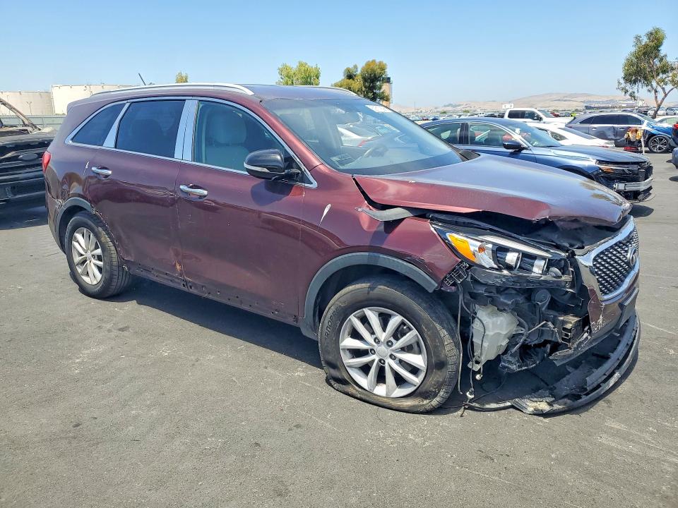 2017 Kia Sorento VIN 5XYPGDA54HG309715 COPART salvage auction — FRONT END, Ca - Salvage Certificate, sold $625 on 2026-07-27 (photo 4)