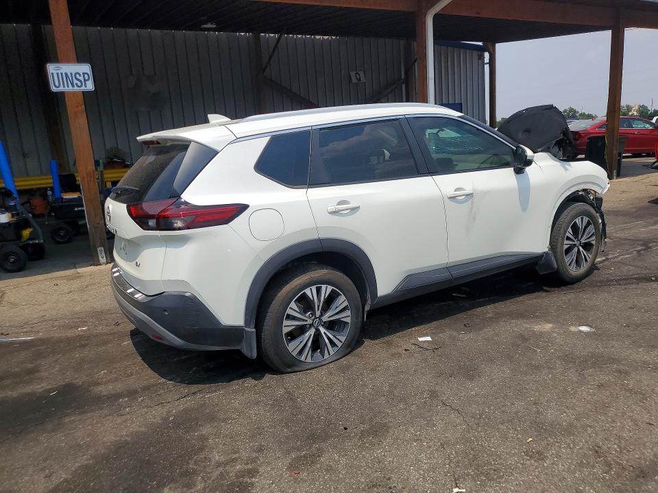 2022 Nissan Rogue VIN 5N1BT3BA0NC701677 COPART salvage auction — FRONT END, TX - DIS/DLR/EXP ONLY CLEAN TITLE, sold $1,350 on 2026-07-18 (photo 3)