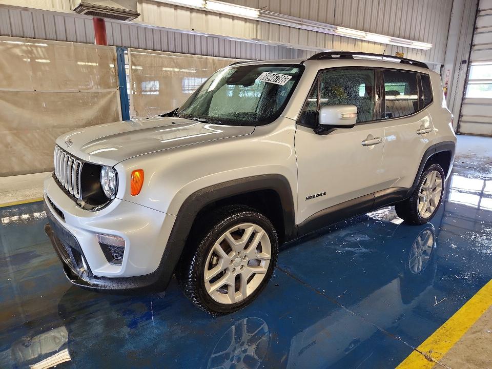 2021 Jeep Renegade VIN ZACNJDBB2MPM96859 COPART salvage auction — MINOR DENT/SCRATCHES, WV - CERTIFICATE OF TITLE, sold $12,100 on 2026-08-13 (photo 1)
