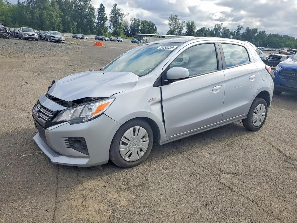 2024 Mitsubishi Mirage VIN ML32AUHJXRH032286 COPART salvage auction — FRONT END, Fl - Certificate Of Destruction (P), sold $1,600 on 2026-07-15 (photo 1)
