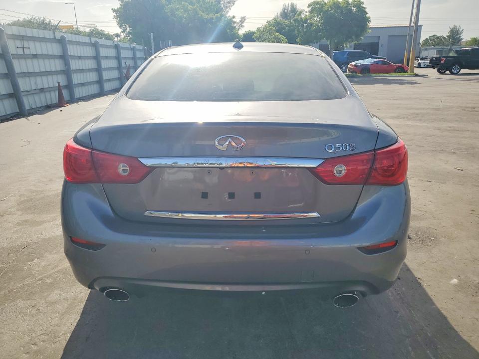 2015 Infiniti Q50 VIN JN1BV7AP5FM332860 COPART salvage auction — MINOR DENT/SCRATCHES, Salvage Title, sold $1,000 on 2026-07-27 (photo 6)