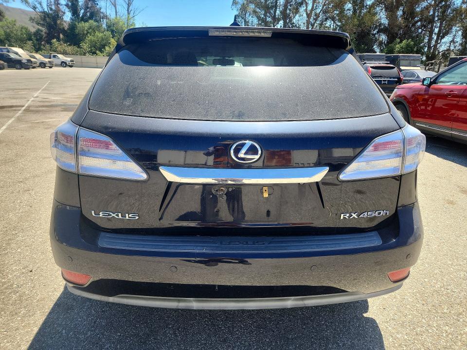 2010 Lexus Rx VIN JTJZB1BA9A2003091 COPART salvage auction — FRONT END, Ca - Salvage Certificate, sold $2,600 on 2026-07-31 (photo 6)