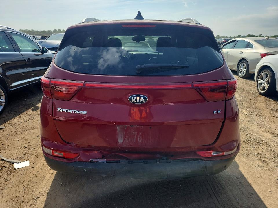 2017 Kia Sportage VIN KNDPNCAC8H7167722 COPART salvage auction — FRONT END, Il - Salvage Certificate, sold $375 on 2026-07-30 (photo 6)