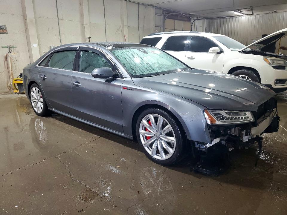 2016 Audi A8 VIN WAU43AFD3GN009262 COPART salvage auction — FRONT END, Salvage Title, sold $425 on 2026-07-21 (photo 4)